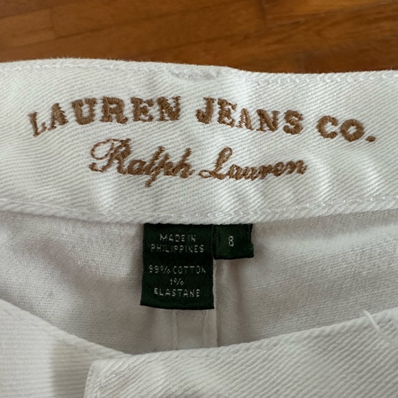 Ralph Lauren white jeans. Size 8. - Picture 3 of 5
